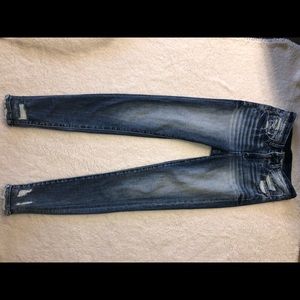 Buckle back jeans , dark blue , size 25 , skinny